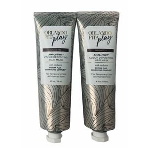 NEW Orlando Pita Play BRUNETTE Ampli-Tint Color Depositing Hair Mask Lot of 2